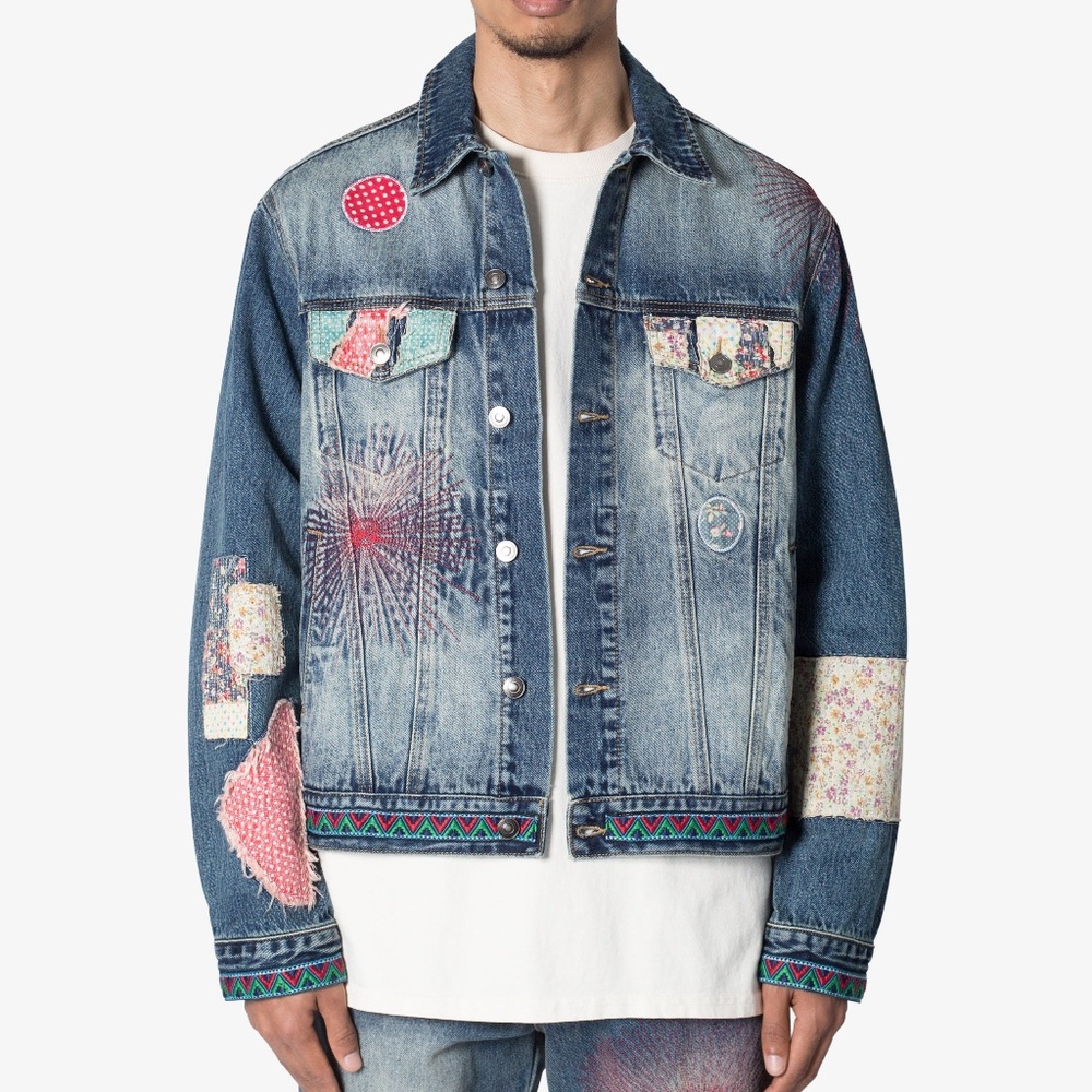 mnml Rugged Trucker Jacket - Blue Size MBlue / M